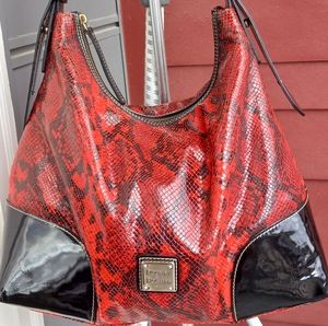 Dooney & Bourke Nikki snake skin shoulder bag